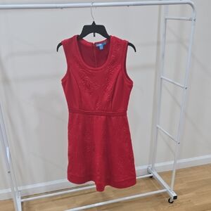 Nanette Lepore Red Sleeveless Midi Dress